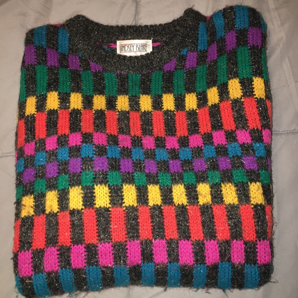 Colorful oversized sweater